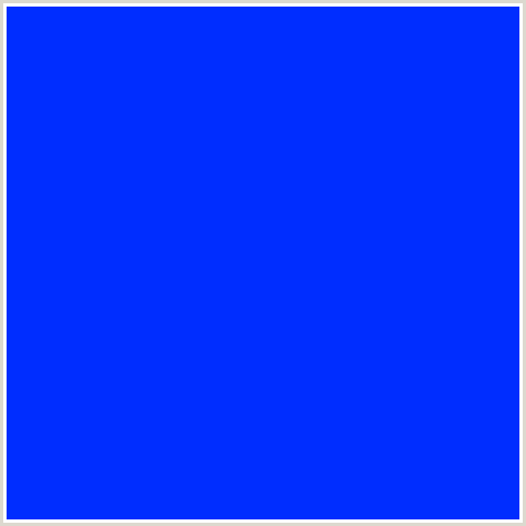 002DFF Hex Color Image (BLUE)