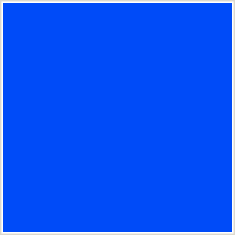 004BF8 Hex Color Image (BLUE, BLUE RIBBON)