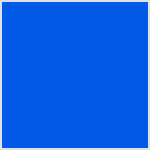 005AE7 Hex Color Image (BLUE, BLUE RIBBON)