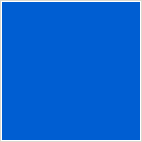 005ED2 Hex Color Image (BLUE, SCIENCE BLUE)