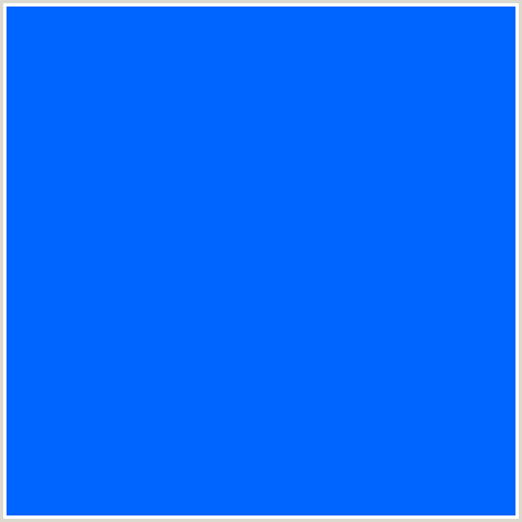 0064FF Hex Color Image (BLUE, BLUE RIBBON)