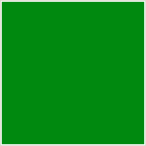 00890F Hex Color Image (FOREST GREEN, GREEN, JAPANESE LAUREL)