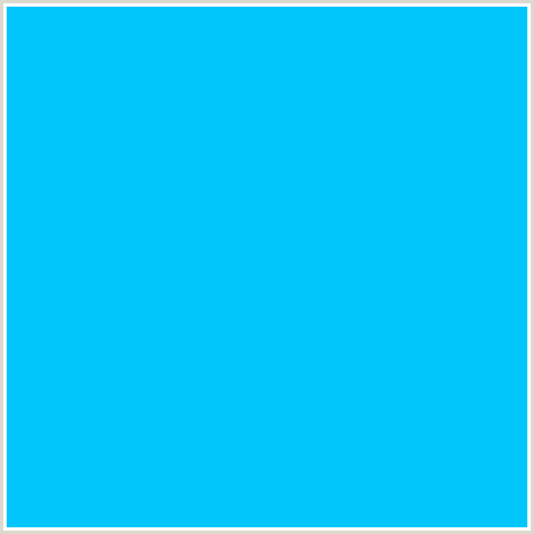 00C6FC Hex Color Image (BRIGHT TURQUOISE, LIGHT BLUE)