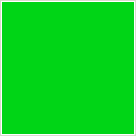 00D516 Hex Color Image ()