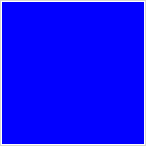 0200FF Hex Color Image (BLUE)