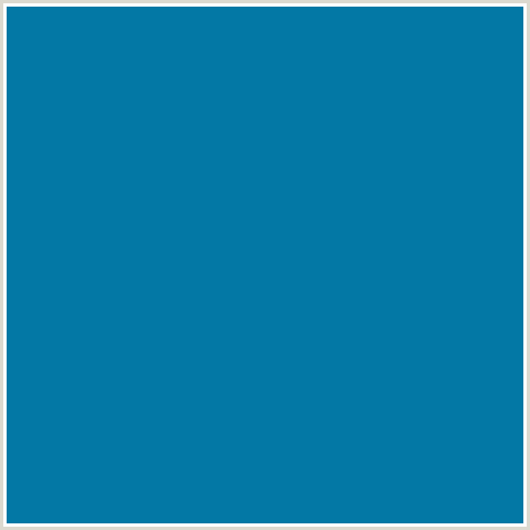 0378A5 Hex Color Image (DEEP CERULEAN, LIGHT BLUE)