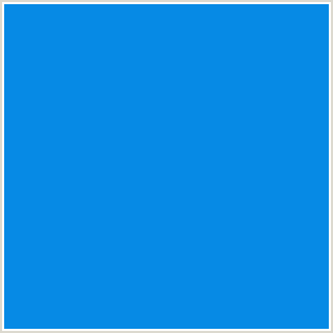 068AE5 Hex Color Image (AZURE RADIANCE, BLUE)