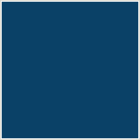 0A4167 Hex Color Image (BLUE, MIDNIGHT BLUE, TARAWERA)