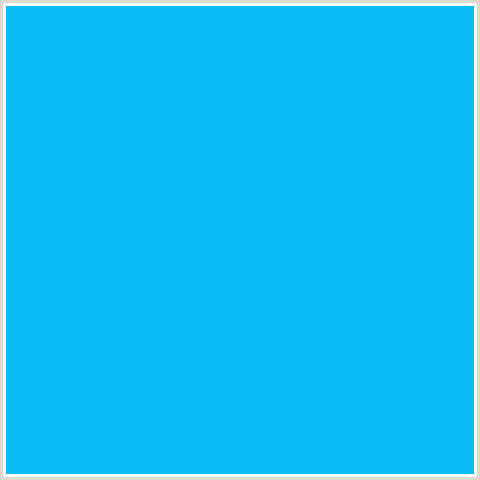 0ABEF5 Hex Color Image (BRIGHT TURQUOISE, LIGHT BLUE)