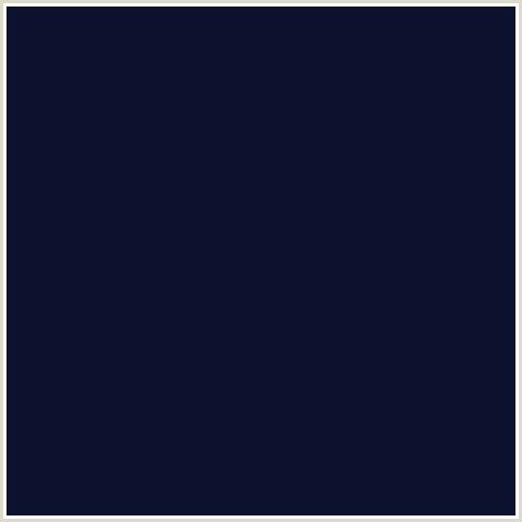 0C122D Hex Color Image (BLUE, HAITI, MIDNIGHT BLUE)