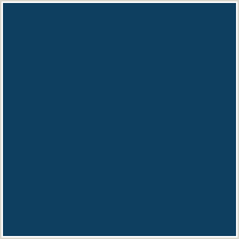 0E3F60 Hex Color Image (BLUE, MIDNIGHT BLUE, TARAWERA)