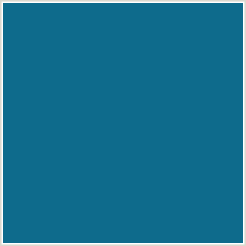 0E6B8C Hex Color Image (LIGHT BLUE, SURFIE GREEN)