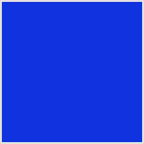 0F33DF Hex Color Image (BLUE, PERSIAN BLUE)