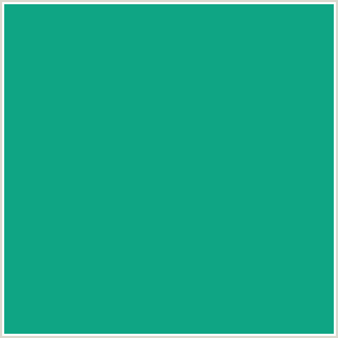 0FA584 Hex Color Image (BLUE GREEN, NIAGARA)