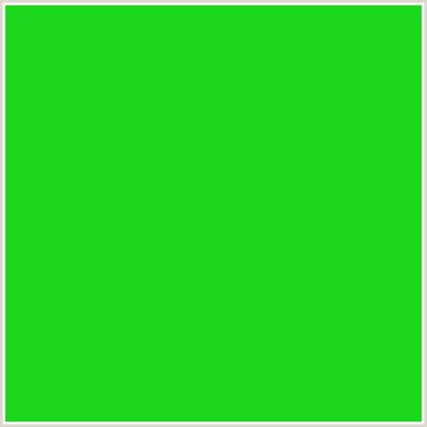 1BD61B Hex Color Image (GREEN, MALACHITE)