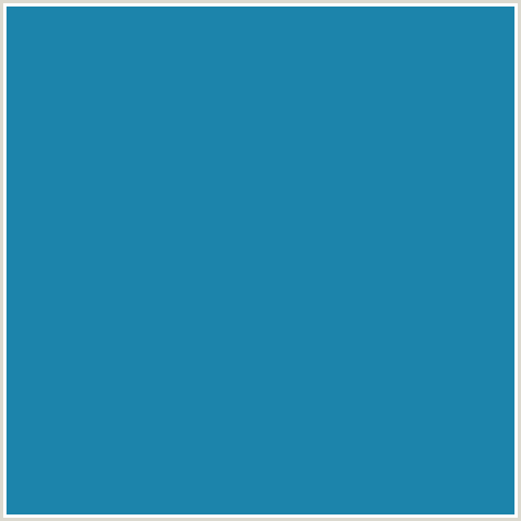 1C84AB Hex Color Image (EASTERN BLUE, LIGHT BLUE)