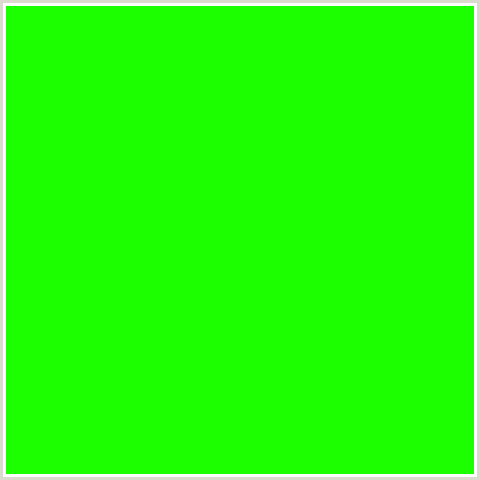 1CFF00 Hex Color Image (GREEN)