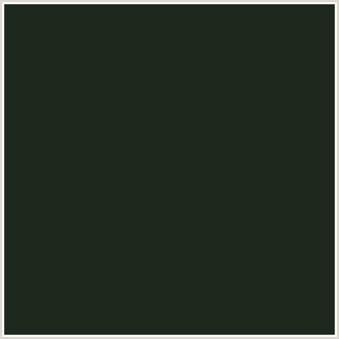 1D291C Hex Color Image (GREEN, LOG CABIN)