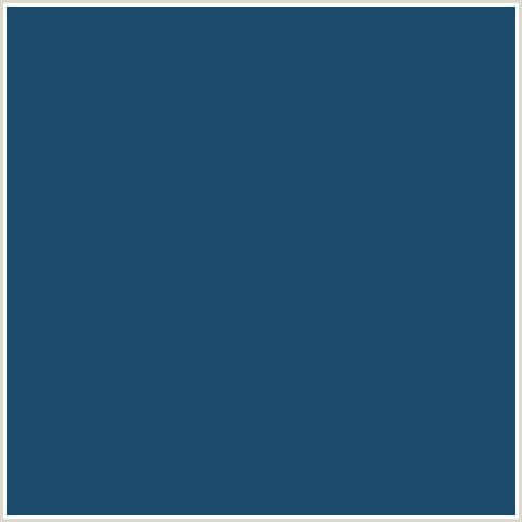 1D4B6B Hex Color Image (BISCAY, BLUE, MIDNIGHT BLUE)