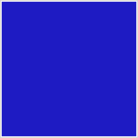 1E1BC3 Hex Color Image (BLUE, PERSIAN BLUE)