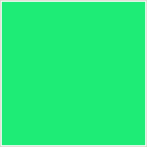 1EEC76 Hex Color Image (GREEN BLUE, MALACHITE)