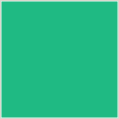 1FBA83 Hex Color Image (GREEN BLUE, MOUNTAIN MEADOW)