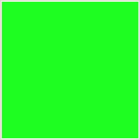 1FFF1F Hex Color Image (GREEN)