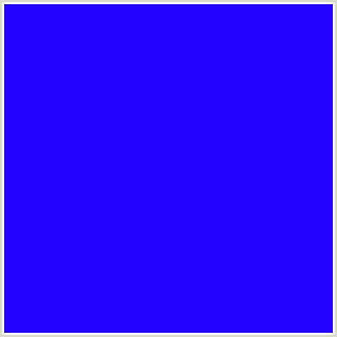 2100FF Hex Color Image (BLUE)