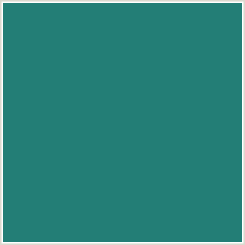 237E76 Hex Color Image (AQUA, ELM, LIGHT BLUE)