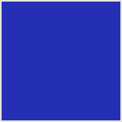 242FB3 Hex Color Image (BLUE, PERSIAN BLUE)