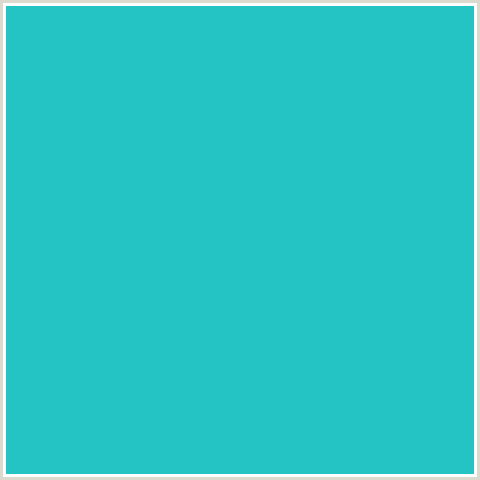 25C4C4 Hex Color Image (JAVA, LIGHT BLUE)