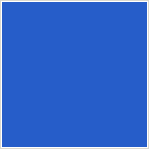 265DC9 Hex Color Image (BLUE, MARINER)