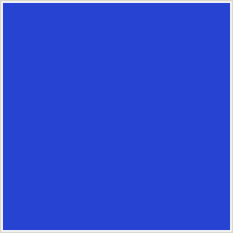 2743D2 Hex Color Image (BLUE, CERULEAN BLUE)