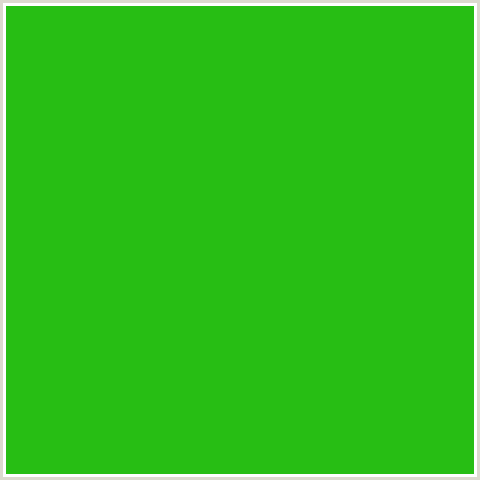 27BE14 Hex Color Image (CHRISTI, GREEN)