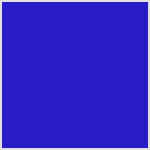 281CC4 Hex Color Image (BLUE, PERSIAN BLUE)