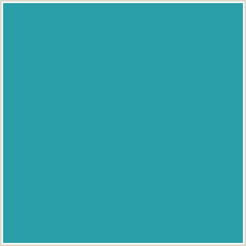 2A9EA9 Hex Color Image (EASTERN BLUE, LIGHT BLUE)