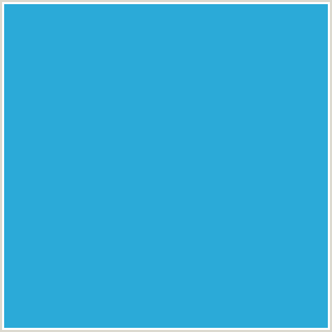 2BAAD8 Hex Color Image (CURIOUS BLUE, LIGHT BLUE)