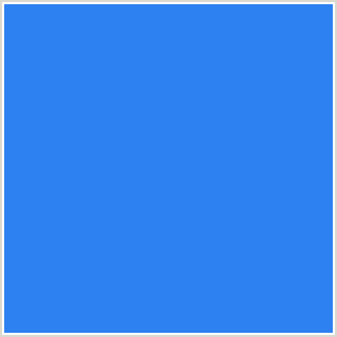 2D81F0 Hex Color Image (BLUE, DODGER BLUE)