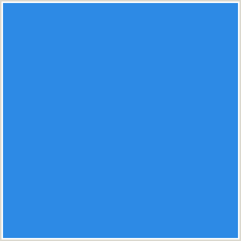 2D8AE5 Hex Color Image (BLUE, CURIOUS BLUE)