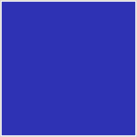 2E32B4 Hex Color Image (BLUE, GOVERNOR BAY)