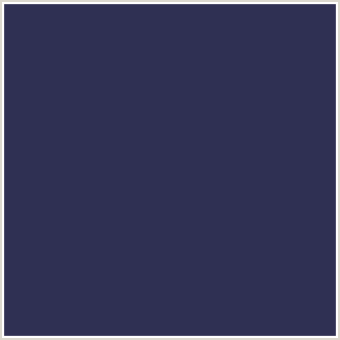 2F3053 Hex Color Image (BLUE, MARTINIQUE)