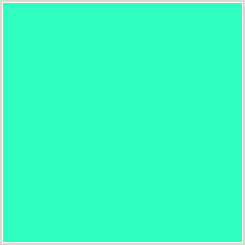 2FFFBF Hex Color Image (BLUE GREEN, BRIGHT TURQUOISE)