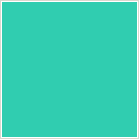 30CDB0 Hex Color Image (BLUE GREEN, SHAMROCK)