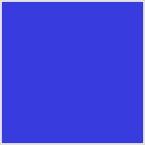 383CDF Hex Color Image (BLUE, ROYAL BLUE)