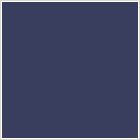 393E5F Hex Color Image (BLUE, OXFORD BLUE)