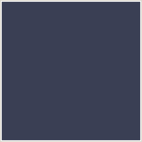 3A3F54 Hex Color Image (BLUE, BRIGHT GRAY)