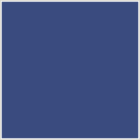 3A4B7F Hex Color Image (BLUE, EAST BAY)