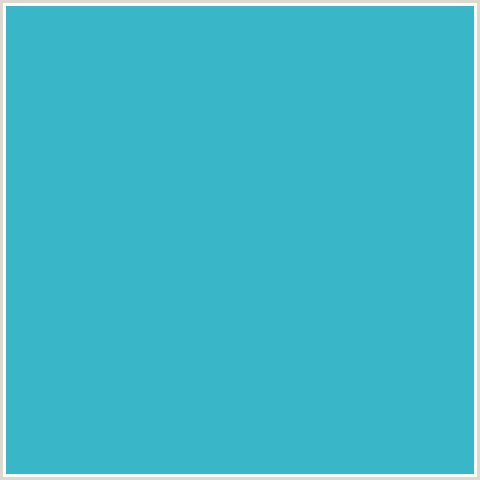 3AB6C9 Hex Color Image (LIGHT BLUE, PELOROUS)