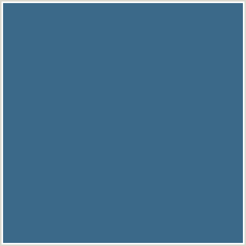 3B6989 Hex Color Image (BLUE, MING)