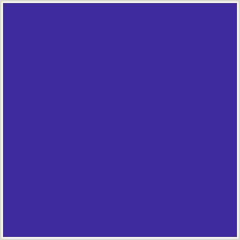 3E2C9C Hex Color Image (BLUE VIOLET, DAISY BUSH)